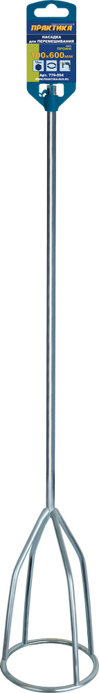 Миксерная насадка для перемешивания Практика HEX 10, 100×600 мм, 779-554