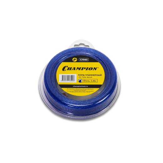 Леска для триммера Champion Alu Twist 2.4 мм × 40 м, витая