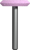 Шарошка абразивная ПРАКТИКА оксид алюминия, дисковая 32х6 мм, хвост 6 мм