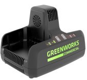 Зарядное устройство для 2-х аккумуляторов Greenworks Арт. 2939007, 82V, 8А