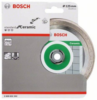Алмазный отрезной круг Bosch Standard for Ceramic (125x22.2)