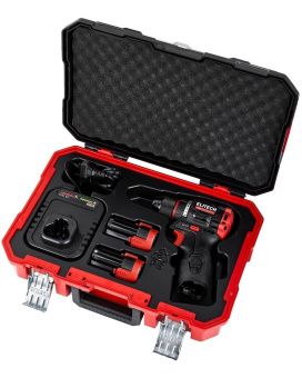 Аккумуляторная дрель-шуруповерт Elitech HD CD 12L2, 2x2.0 Ач (E2201.038.01)