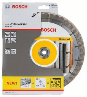 Алмазный отрезной круг Bosch Best for Universal (230x22.2)