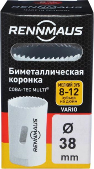 Коронка биметалл Rennmaus 83 мм (RMF83 мелкий зуб)