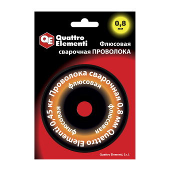 Сварочная проволока Quattro Elementi 0.8 мм., 0.45 кг., флюс.