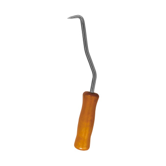 Крючок для вязки арматуры Кобальт 230 мм, нерж., дер. рукоятка