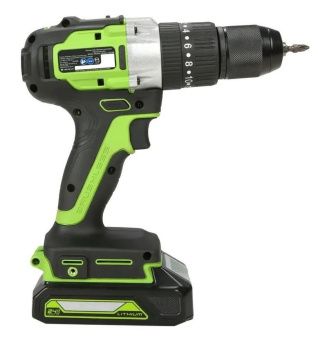 Аккумуляторная дрель-шуруповерт Greenworks GD24DD60K2